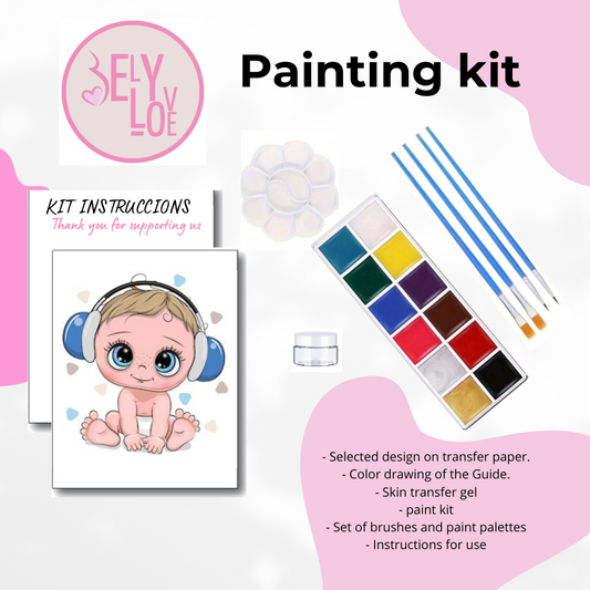 PREGNANCY BELLY PAINTING KIT BOY