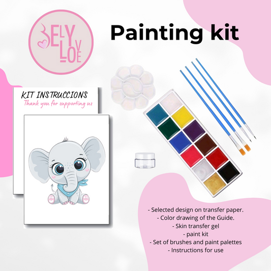 PREGNANCY BELLY PAINTING KIT BABY ANIMAL